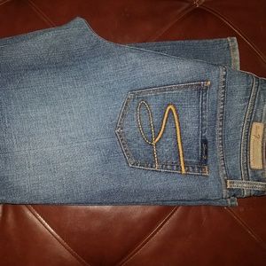 Seven 7 jeans blue washed denim size 14